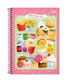 imagem principal do produto Caderno Espiral Capa Dura Universitário Connect 1 Matéria Taste 80 Folhas