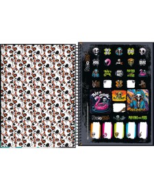 imagem de detalhe produto Caderno Espiral Capa Dura Universitário Connect 10 Matérias Bone Z 160 Folhas