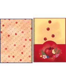 imagem de detalhe produto Caderno Espiral Capa Dura Universitário Connect 10 Matérias Branca de Neve 160 Folhas