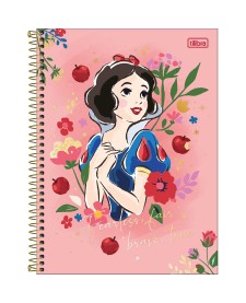 imagem principal do produto Caderno Espiral Capa Dura Universitário Connect 10 Matérias Branca de Neve 160 Folhas