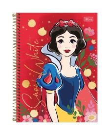 imagem principal do produto Caderno Espiral Capa Dura Universitário Connect 10 Matérias Branca de Neve 160 Folhas