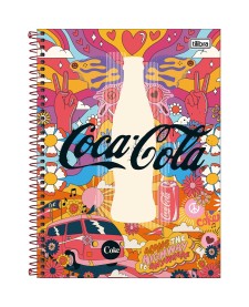 imagem principal do produto Caderno Espiral Capa Dura Universitário Connect 10 Matérias Coca-Cola 160 Folhas