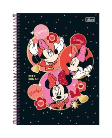 imagem principal do produto Caderno Espiral Capa Dura Universitário Connect 10 Matérias Minnie 160 Folhas