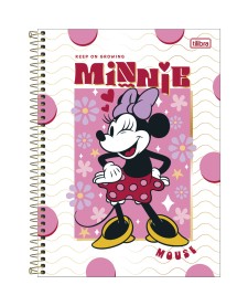 imagem principal do produto Caderno Espiral Capa Dura Universitário Connect 10 Matérias Minnie 160 Folhas