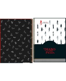 imagem de detalhe produto Caderno Espiral Capa Dura Universitário Connect 10 Matérias O Diabo Veste Prada 160 Folhas