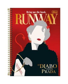 imagem principal do produto Caderno Espiral Capa Dura Universitário Connect 10 Matérias O Diabo Veste Prada 160 Folhas
