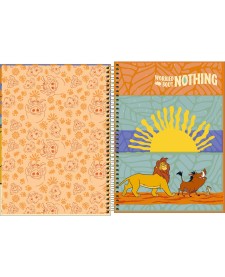 imagem de detalhe produto Caderno Espiral Capa Dura Universitário Connect 10 Matérias O Rei Leão 160 Folhas