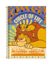 imagem principal do produto Caderno Espiral Capa Dura Universitário Connect 10 Matérias O Rei Leão 160 Folhas
