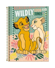 imagem principal do produto Caderno Espiral Capa Dura Universitário Connect 10 Matérias O Rei Leão 160 Folhas