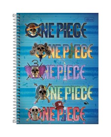 imagem principal do produto Caderno Espiral Capa Dura Universitário Connect 10 Matérias One Piece Netflix 160 Folhas