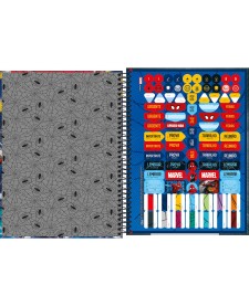 imagem de detalhe produto Caderno Espiral Capa Dura Universitário Connect 10 Matérias Spider-Man 160 Folhas
