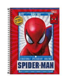 imagem principal do produto Caderno Espiral Capa Dura Universitário Connect 10 Matérias Spider-Man 160 Folhas