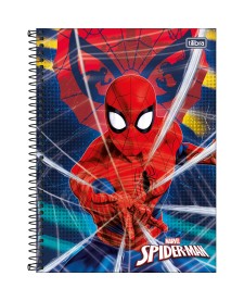 imagem principal do produto Caderno Espiral Capa Dura Universitário Connect 10 Matérias Spider-Man 160 Folhas