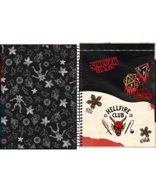 imagem de detalhe produto Caderno Espiral Capa Dura Universitário Connect 10 Matérias Stranger Things 160 Folhas