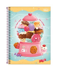 imagem principal do produto Caderno Espiral Capa Dura Universitário Connect 10 Matérias Taste 160 Folhas