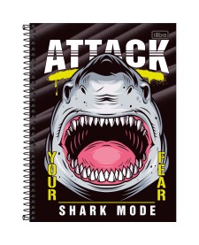 imagem principal do produto Caderno Espiral Capa Dura Universitário Connect 16 Matérias 4-Fun 256 Folhas