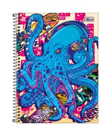 imagem principal do produto Caderno Espiral Capa Dura Universitário Connect 16 Matérias 4-Fun 256 Folhas