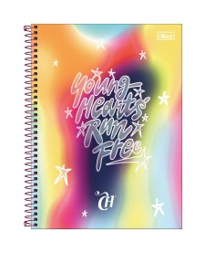 imagem principal do produto Caderno Espiral Capa Dura Universitário Connect 16 Matérias Capricho 256 Folhas