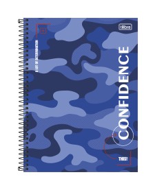 imagem principal do produto Caderno Espiral Capa Dura Universitário Connect 16 Matérias Hide 256 Folhas