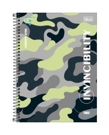 imagem principal do produto Caderno Espiral Capa Dura Universitário Connect 16 Matérias Hide 256 Folhas