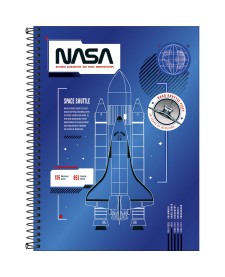 imagem principal do produto Caderno Espiral Capa Dura Universitário Connect 16 Matérias Nasa 256 Folhas