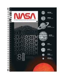 imagem principal do produto Caderno Espiral Capa Dura Universitário Connect 16 Matérias Nasa 256 Folhas