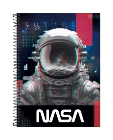 imagem principal do produto Caderno Espiral Capa Dura Universitário Connect 16 Matérias Nasa 256 Folhas