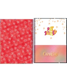 imagem de detalhe produto Caderno Espiral Capa Dura Universitário Connect 20 Matérias Capricho 320 Folhas