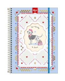 imagem principal do produto Caderno Espiral Capa Dura Universitário Top 1 Matéria Doggy 60 Folhas