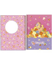 imagem de detalhe produto Caderno Espiral Capa Dura Universitário Top com Janela Capyclub 10 Matérias 120 Folhas