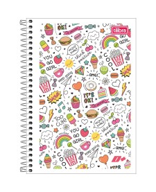 imagem principal do produto Caderno Espiral Capa Flexível 1/4 D+ 48 Folhas