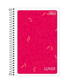 imagem principal do produto Caderno Espiral Capa Flexível 1/4 Lunix 48 Folhas