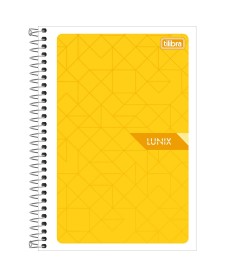 imagem principal do produto Caderno Espiral Capa Flexível 1/4 Lunix 48 Folhas