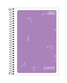 imagem principal do produto Caderno Espiral Capa Flexível 1/4 Lunix 48 Folhas