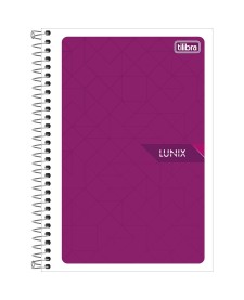 imagem principal do produto Caderno Espiral Capa Flexível 1/4 Lunix 48 Folhas