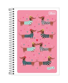 imagem principal do produto Caderno Espiral Capa Flexível 1/4 Pepper 80 Folhas