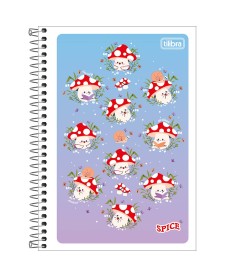 imagem principal do produto Caderno Espiral Capa Flexível 1/4 Pepper 80 Folhas