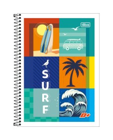imagem principal do produto Caderno Espiral Capa Flexível Universitário 1 Matéria D+ 96 Folhas