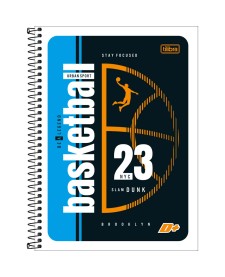 imagem principal do produto Caderno Espiral Capa Flexível Universitário 1 Matéria D+ 96 Folhas