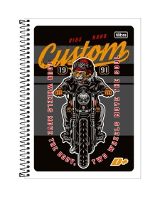 imagem principal do produto Caderno Espiral Capa Flexível Universitário 1 Matéria D+ 96 Folhas