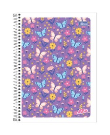 imagem principal do produto Caderno Espiral Capa Flexível Universitário 1 Matéria D+ Feminino 96 Folhas