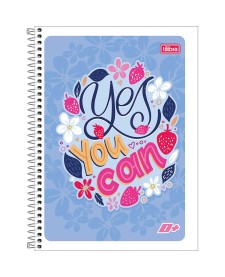 imagem principal do produto Caderno Espiral Capa Flexível Universitário 1 Matéria D+ Feminino 96 Folhas