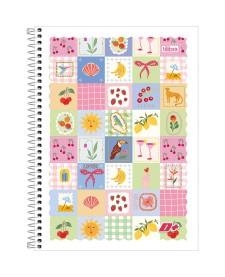 imagem principal do produto Caderno Espiral Capa Flexível Universitário 1 Matéria D+ Feminino 96 Folhas
