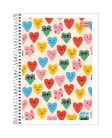 imagem principal do produto Caderno Espiral Capa Flexível Universitário 1 Matéria D+ Feminino 96 Folhas