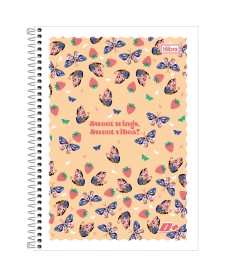 imagem principal do produto Caderno Espiral Capa Flexível Universitário 1 Matéria D+ Feminino 96 Folhas