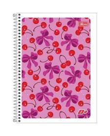 imagem principal do produto Caderno Espiral Capa Flexível Universitário 1 Matéria D+ Feminino 96 Folhas