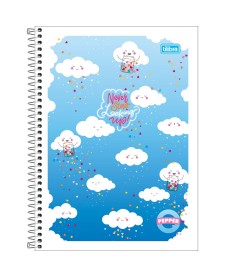 imagem principal do produto Caderno Espiral Capa Flexível Universitário 1 Matéria Pepper Feminino 80 Folhas