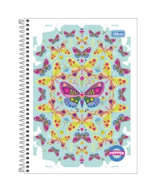 imagem principal do produto Caderno Espiral Capa Flexível Universitário 1 Matéria Pepper Feminino 80 Folhas