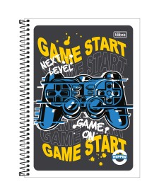 imagem principal do produto Caderno Espiral Capa Flexível Universitário 1 Matéria Pepper Masculino 80 Folhas