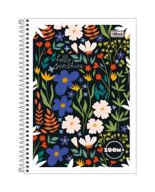 imagem principal do produto Caderno Espiral Capa Flexível Universitário 1 Matéria Zoom+ Feminino 96 Folhas